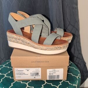 Lucky Brand Women's Espadrille Sandals in Blue